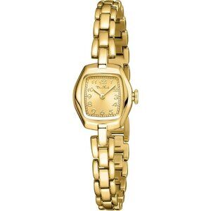 Women Gold Stainless Steel Band Vintage Ladies Gold Watch Luxury Bracelet Tools